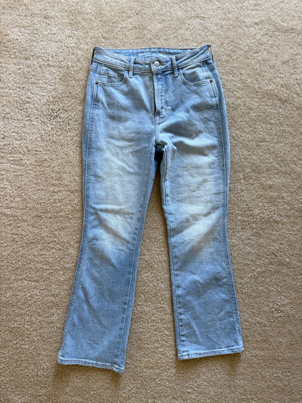 Old Navy Light Blue kick crop jeans
